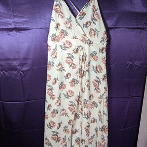 floral wrap dress size small -- romantic date dress or wedding weekend